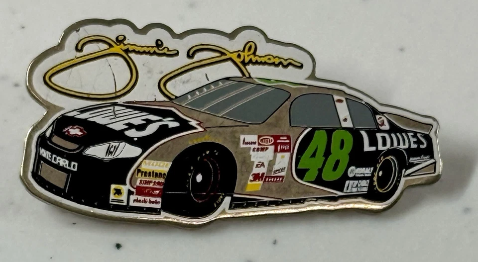 Vintage NASCAR #48 Jimmie Johnson  Pin Chevrolet Car - Image 1 of 2