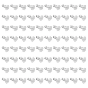 200 Pcs Paint Screws Outlet Cover Replacement White Electrical Wall Plate - Afbeelding 1 van 12