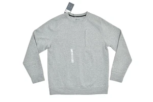 NEU VRST Herren Rundhals Fleece Sweatshirt Feuchtigkeitsableitend Anti-Geruch Grau Größe M - Bild 1 von 8