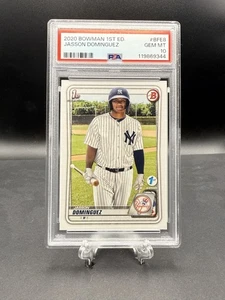 JASSON DOMINGUEZ 2020 Bowman 1st Edition #BFE-8 1st Bowman PSA 10 GEM MINT - Picture 1 of 2