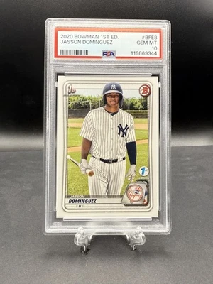 JASSON DOMINGUEZ 2020 Bowman 1st Edition #BFE-8 1st Bowman PSA 10 GEM MINT - Image 1 of 2