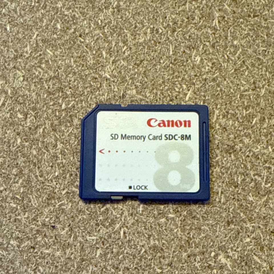 Canon Genuine 8MB MEGABYTE SDC-8M SD Camera Memory Card - Image 1 of 2