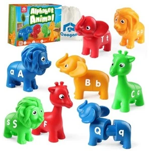 ABC Letters Matching Game, 26PCS Alphabet Fine Motor Skill animal alphabet - Picture 1 of 7