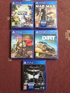5x PS4 Spielepaket - Mad Max, Batman, Dirt Rally, Dead Island, Plants V Zombie (2) - Bild 1 von 20