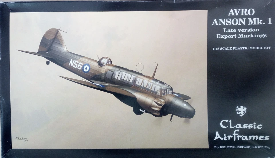 CLASSIC AIR FRAMES ART 4119 AVRO ANSON MK1 SCALA 1/48 - Immagine 1 di 1