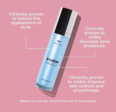 ~ Maelys B-LUCID Targeted Body Acne Gel 100 ml, Clinically Proven - New ~ - Image 1 of 2