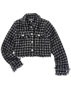 Katiejnyc Charlize Boucle Wool-Blend Jacket Black M - Picture 1 of 2