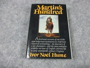 Martin's Hundred By Ivor Noel Hume HC DJ 1982 First Ed Colonial Virginia Settle - Picture 1 of 12