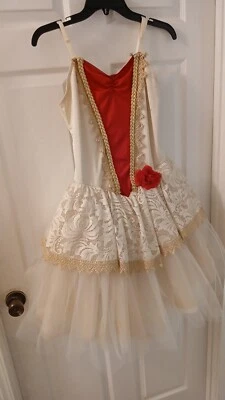 Vestido Weissman Niña Desfile/Fiesta Correa Espagueti Marfil Encaje Red Talla XXLC  Foto 1 de 4