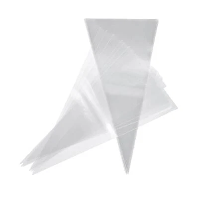 27 x 8 cm Sweet Transparent Candy Cone Storage Bags Pouches - Image 1 of 4