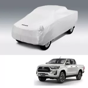 Full Car Cover Polyester 100% Fits Toyota Hilux Revo Prerunner 4 Doors 2021 2022 - Picture 1 of 6