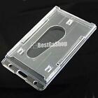 1 3 5 10 X ID Card Holder Badge Bussiness Vertical Horizontal Hard Plastic Clear