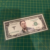 BANKNOTE USD $1000000000 ONE BILLION DOLLARS USA SILVER FOIL LOOK!!