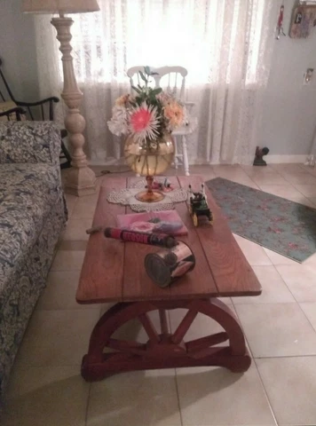 Monterey Mid-Century Wagon Wheel Coffee Table Cover