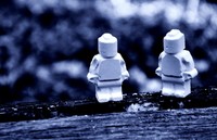 40 Minifigures. Reactive Chalk Shooting Targets for Air Rifle, Airsoft, BB etc
