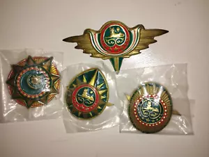 A full, authentic set of Chechnya Chechnia Ichkeria Military Army hat badges - Picture 1 of 1