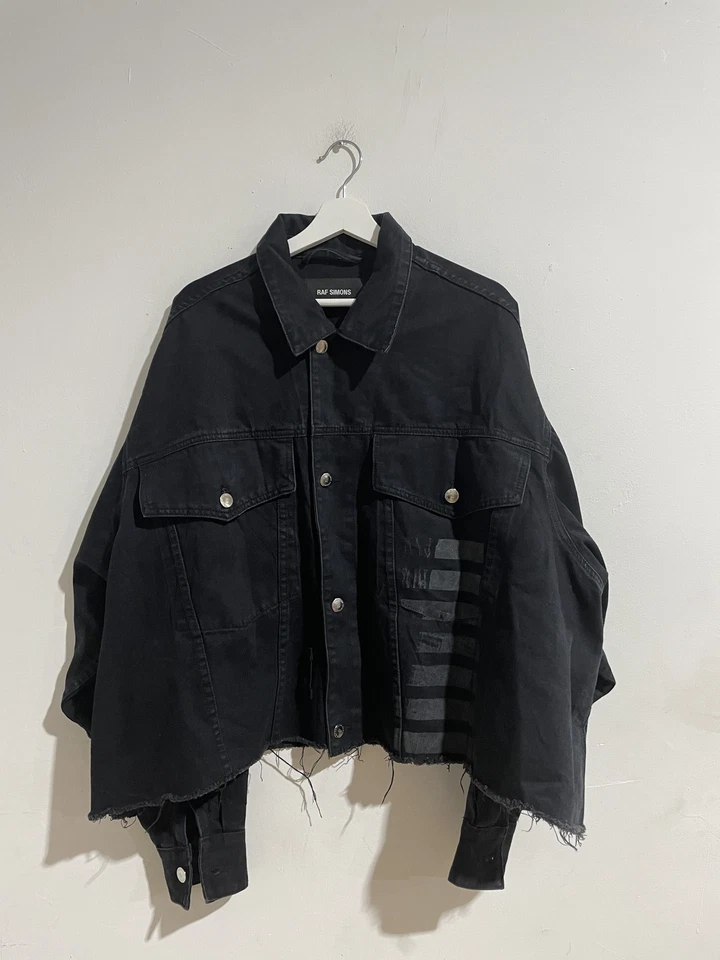 Raf Simons Oversized Jean Jacket Size Small Preowned - Image 1 of 3