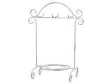Teller Ständer Tassen Halter Metall weiss Shabby Landhaus Country ohne De