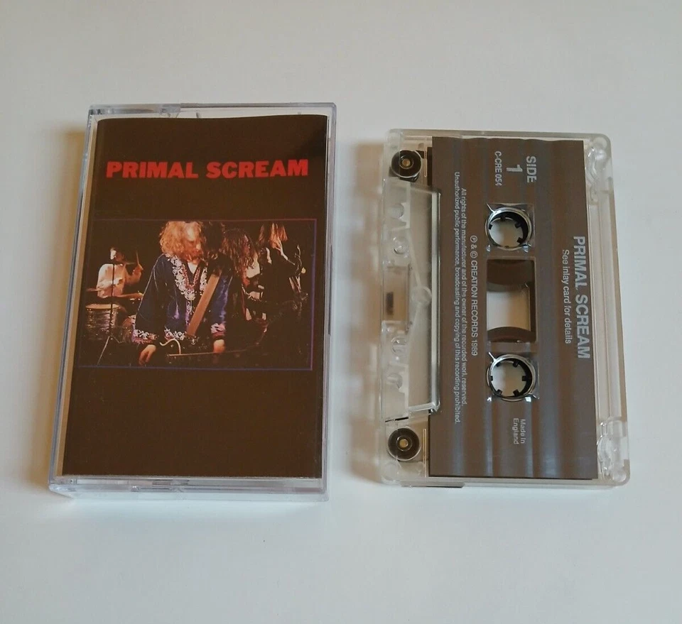 PRIMAL SCREAM SELF TITLED CASSETTE TAPE CREATION UK 1989 - Image 1 of 1