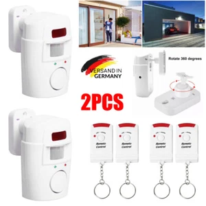 2x 105dB Bewegungsmelder Alarm Infrarot Alarmanlage PIR Hausalarm für Wohnmobil - Bild 1 von 16