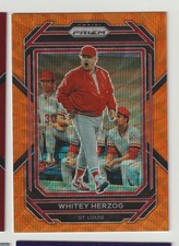 2023 Panini Prizm Whitey Herzog Orange Wave Prizm SP! Cardinals! 25/50!