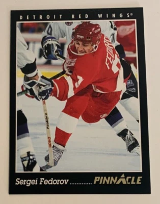NHL SERGEI FEDOROV Detroit Red Wings 1993-94 Pinnacle Hockey Trading CARD #54 - Image 1 of 3