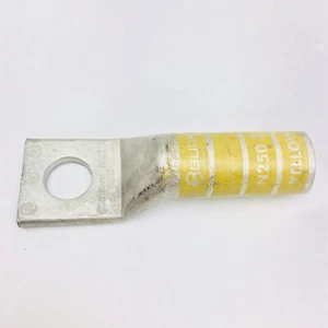BURNDY YA29 YELLOW 250KCMIL HYLOG ONE-HOLE 1/2 COMPRESSION CONNECTOR - Picture 1 of 7