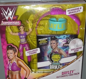 BAYLEY WWE Mattel Ultimate Fan Pack Action Figure Toy w Headband + DVD DMG BOX - Picture 1 of 1