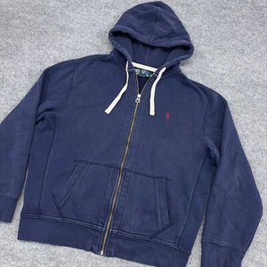 Polo Ralph Lauren Hoodie Herren XL Navy Thermo Fleece Full Zip Kapuze Sweatshirt - Bild 1 von 9