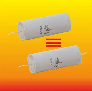 2,2 uF 250 Vcc PASSENDE MYLAR IPEE POLYPROPYLEN AUDIOKONDENSATOREN - Bild 1 von 3