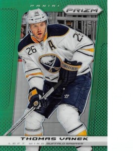 2013-14 Panini Prizm Prizms Green #8 Thomas Vanek