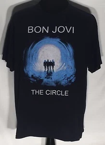 Bon Jovi The Circle 2010 Tour Studio Album Rock Band Musik Künstler blaues T-Shirt - Bild 1 von 4