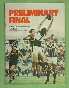 #OO.   SANFL  FOOTBALL  BUDGET MAGAZINE - 23/9 1978, NORWOOD V PORT ADELAIDE  - Picture 1 of 1