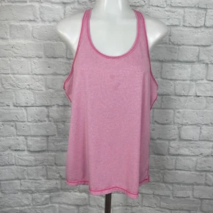 Zella Women's Large Athletic Tank Top Pink Striped Racerback Sleeveless - Picture 1 of 12