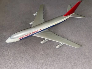 Northwest Orient Boeing 747 Standing Model Airplane - Picture 1 of 7