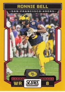 2023 Score Rookie Gold #344 - Ronnie Bell - San Francisco 49ers - Wolverines - Picture 1 of 2