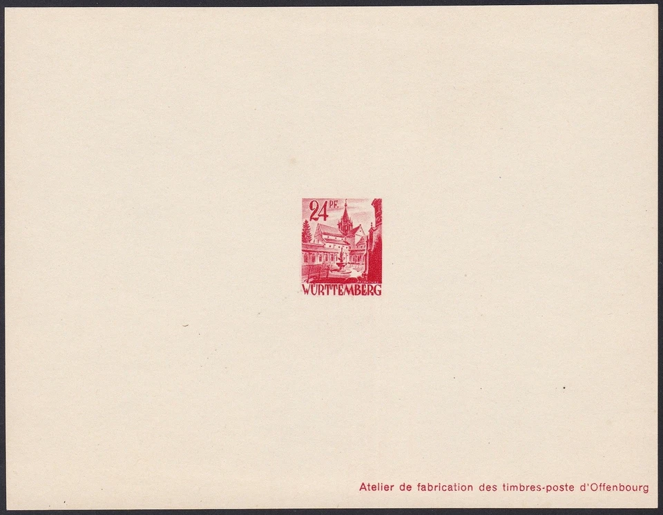 Germany Occu. Wurttemberg Sc8N8 Architecture, Castle of Bebenhausen, Proof - Image 1 of 1