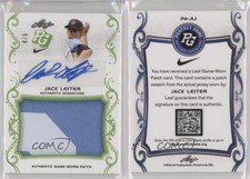 2018 Leaf Perfect Game National Showcase Green /5 Jack Leiter #PA-JL1 Patch Auto