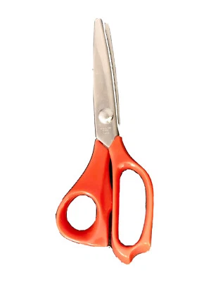 SINGER 8.5” Pinking Shears Scissors Zig Zag Stainless Steel RED Bakelite Handle - Image 1 of 4