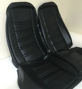 1976-1978 CORVETTE C3 SEATS COVER (ALL BLACK) - Picture 1 of 1