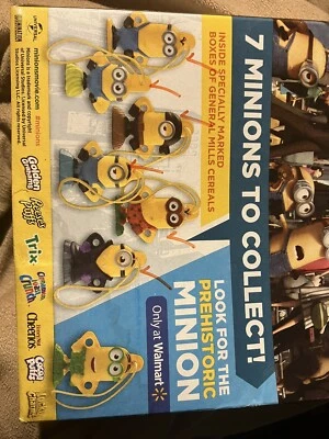 New Sealed MINIONS  in the city - GENERAL MILLS CEREAL PROMO TOY - Set of 7 - Image 1 of 3