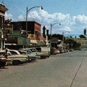 Greybull Wyoming WY Street View c1960 Old Cars Business District Pepsi Sign UNP - Picture 1 of 5