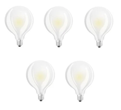 5x Osram LED STAR Globe Kugel Ballon ca. 11W = 100W E27 warmweiß EEK:E(Spek A-G) - Bild 1 von 4