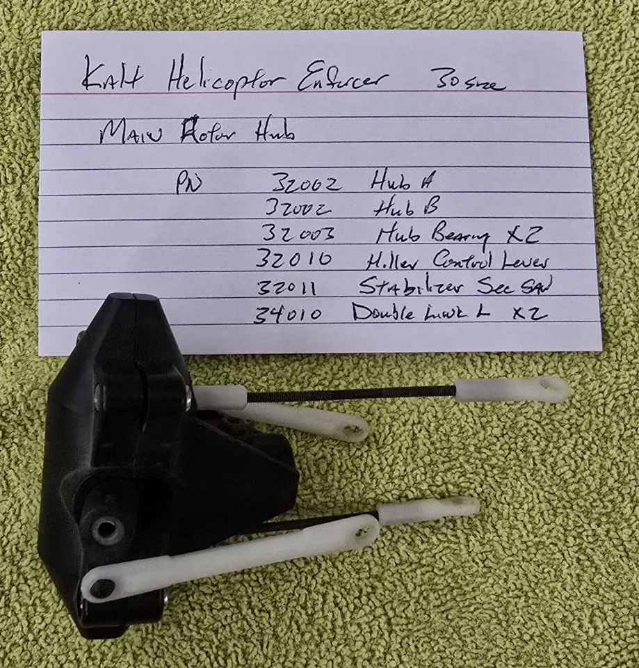 VINTAGE Kalt Baron/Enforcer 30 Helicopter PARTS - Main Rotor Hub Assy - Image 1 of 1