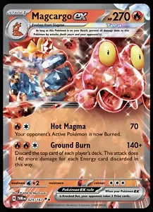 Magcargo ex - 029/167 : S&V Twilight Masquerade : Double Rare : Pokemon Card TCG - Picture 1 of 2