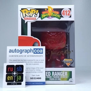 Funko Pop! TV Power Rangers Red Ranger signiert Steve Cardenas Echtheitszertifikat #412 - Bild 1 von 8
