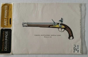 GUN Print "Patricia Nimocks Decoupage Art" (2 Guns Prints) - Picture 1 of 7