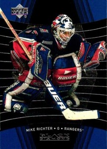 Mike Richter New York Rangers #58 Upper Deck Black Diamond 2000 NHL Hockey Card