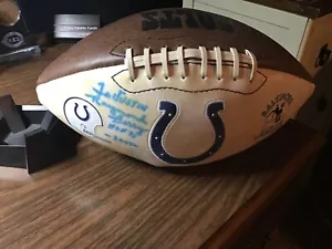 Raymond Berry Baltimore Colts HOF Auto Signed Football w/Stand - Picture 1 of 2