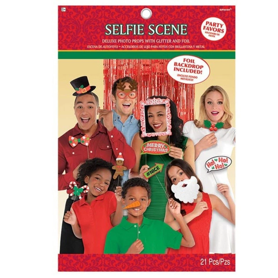 Accesorios para fotos selfies de Navidad de lujo 21 piezas Foto 1 de 1